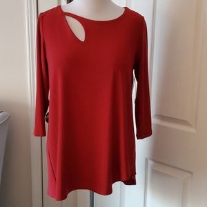 Sympli Red Asymmetrical Tunic Sz 14